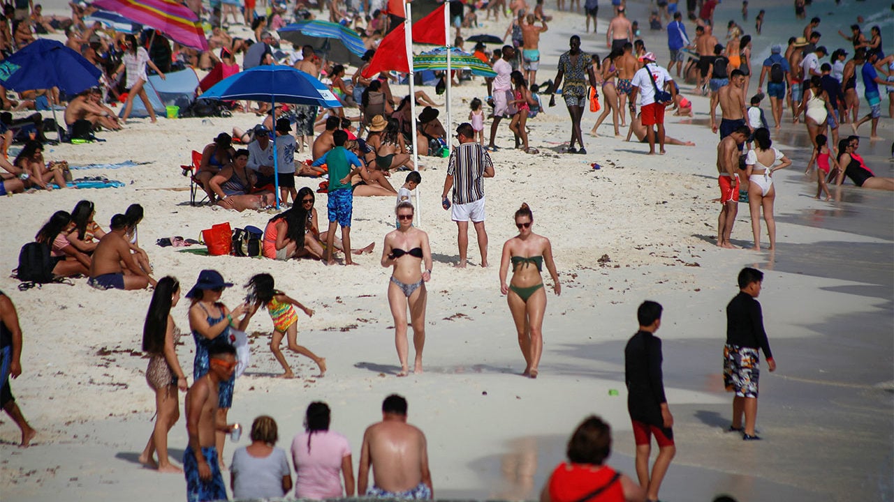 Turismo internacional en México sube 65.1% interanual en febrero