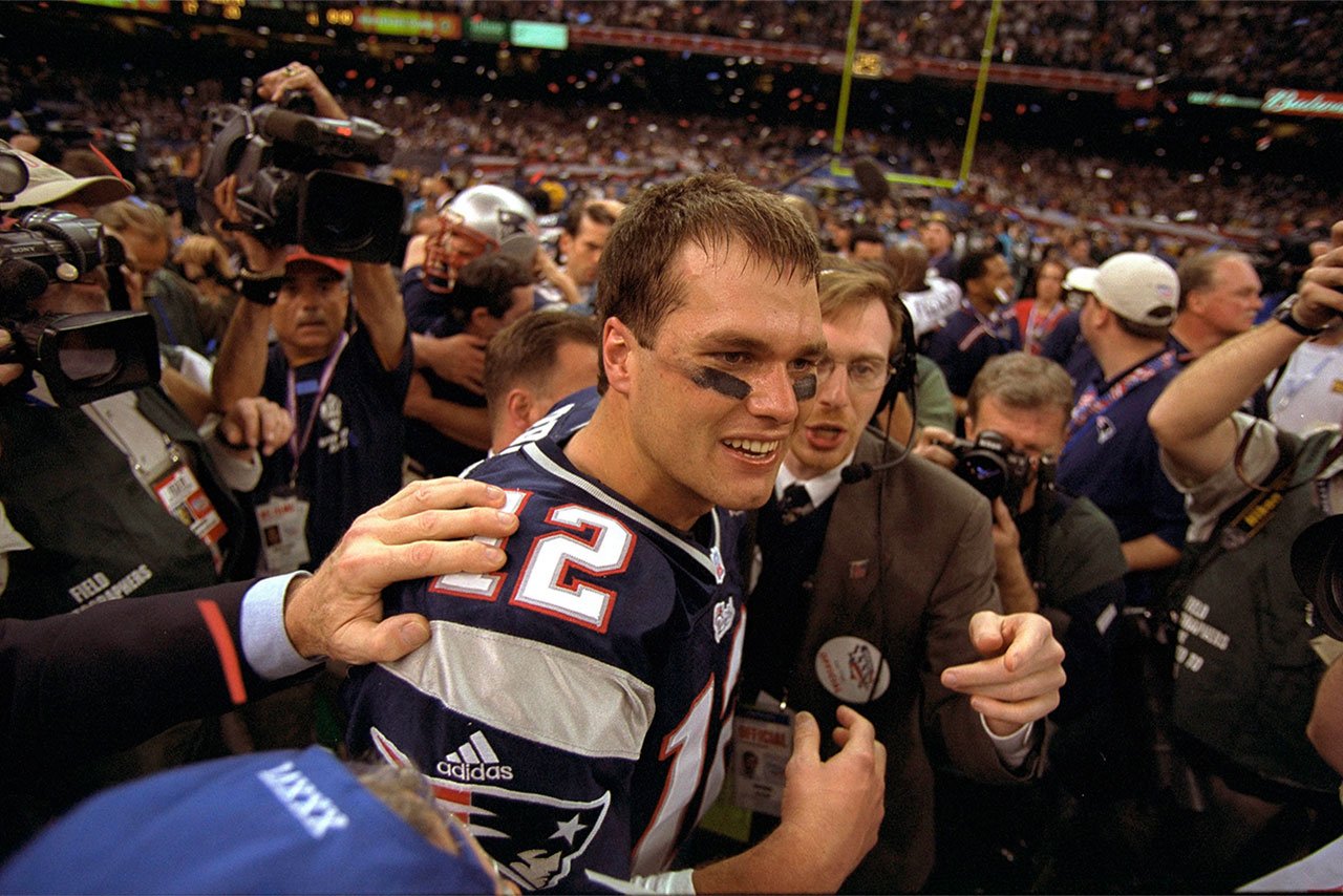 Tom Brady 2002 Super Bowl XXXVI