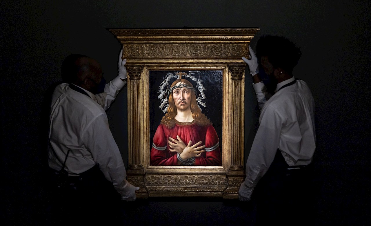 ‘Cristo Varón’ de Sandro Botticelli alzanza los 45 mdd en subasta de Sotheby’s