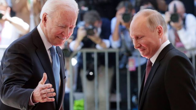 Joe Biden y Vladímir Putin