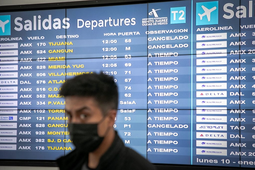 Cancelación vuelos aeropuerto Aeromexico 1