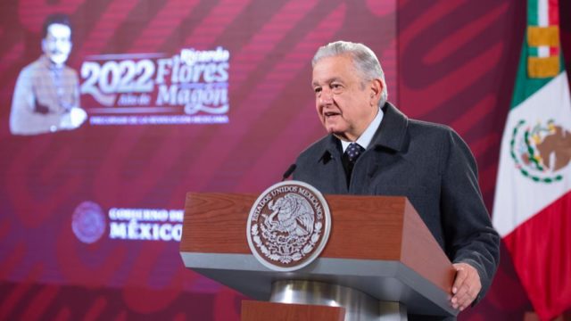 El presidente López Obrador en conferencia de prensa. Foto: Gobierno de México.