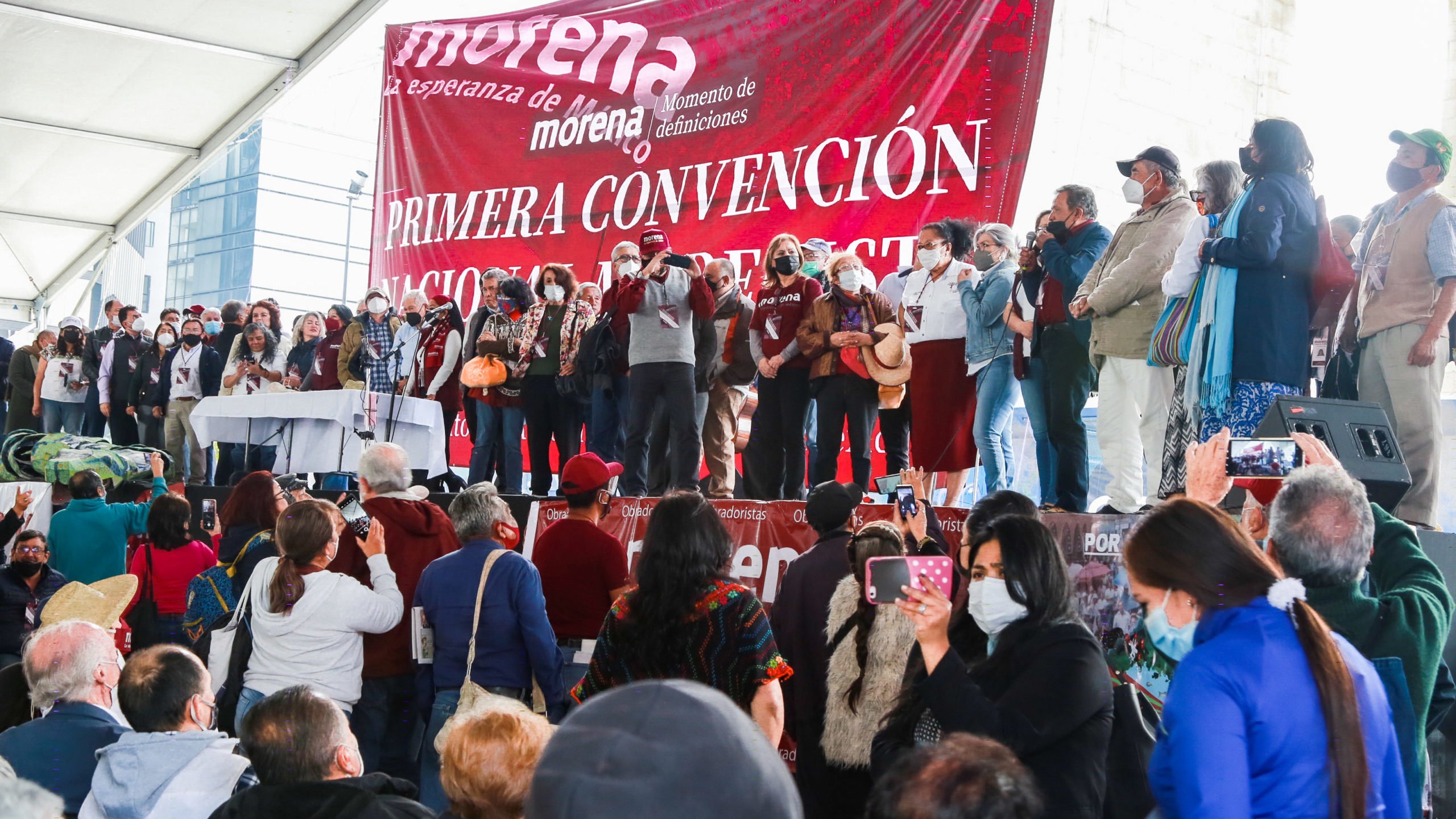 La primera convención nacional morenista. Foto: Morena.