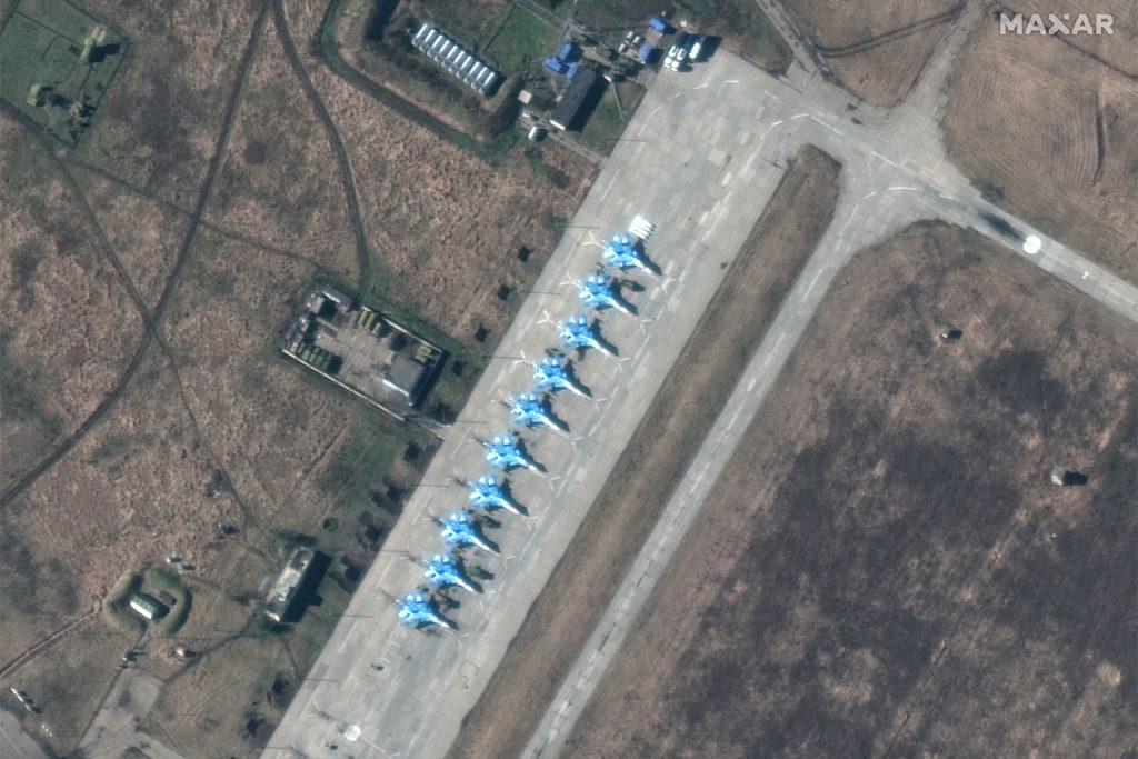 Satellite imagery of deployments in Rusia