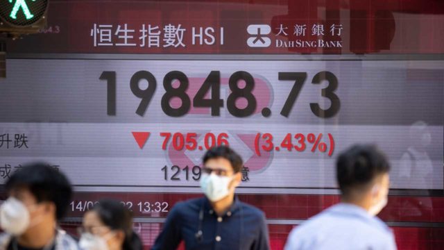 Covid 19 China Hang Seng Index records first drops below 20,000 points since 2016