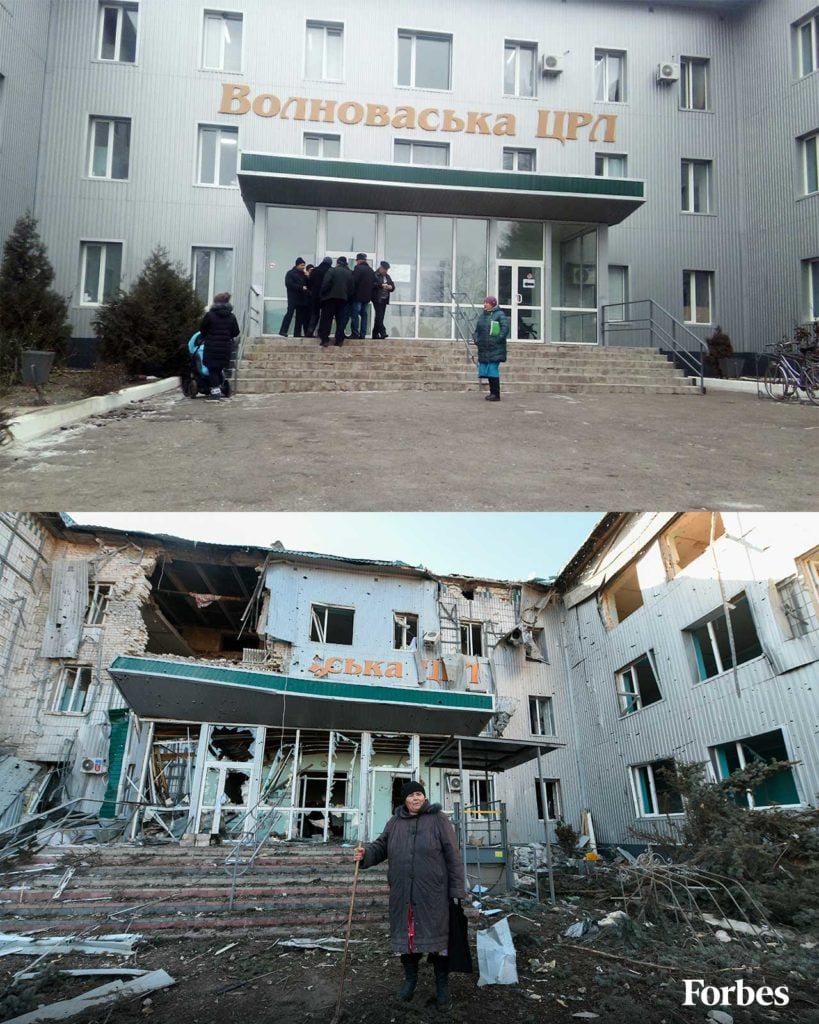 Bombardeos Ucrania antes y después