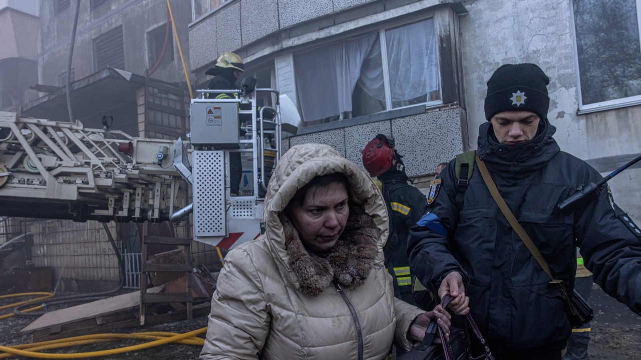 bombardeos en Kiev