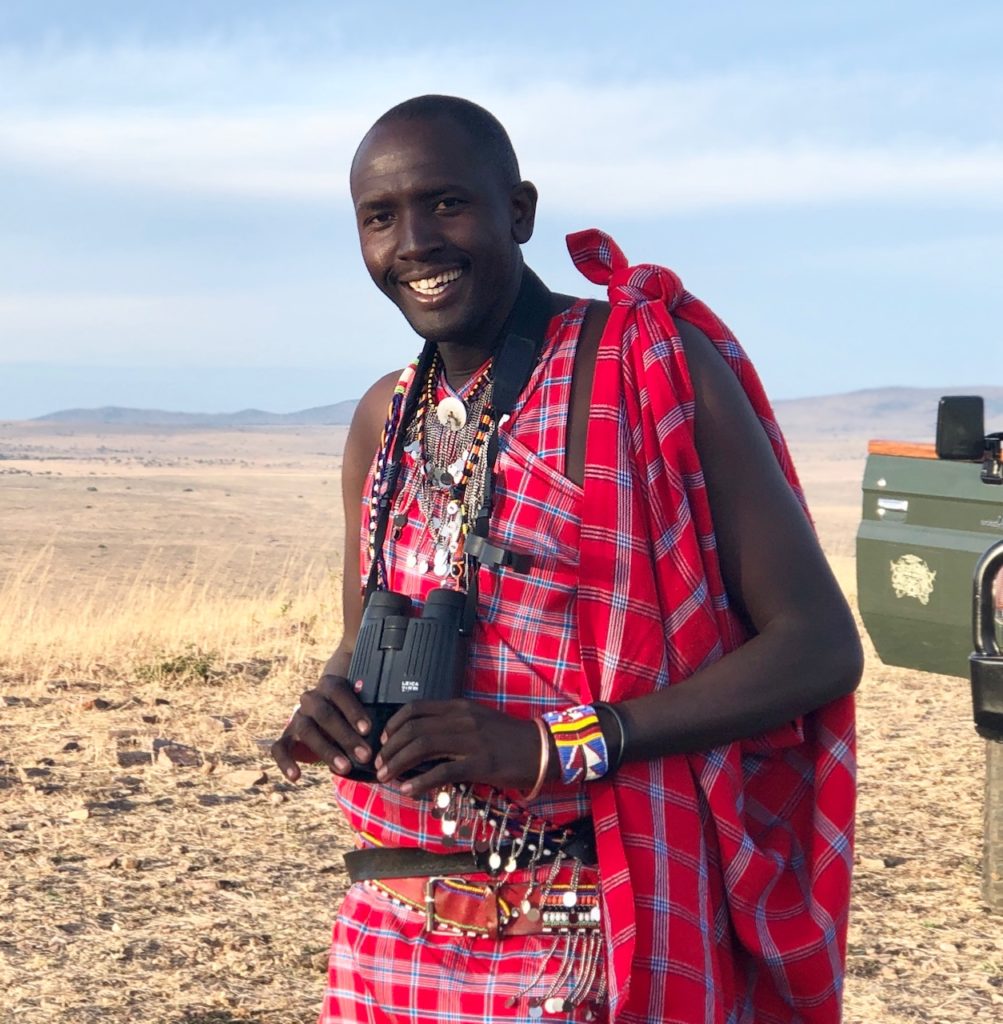 Enock Sayagie, guía 'Guerrero Masai'