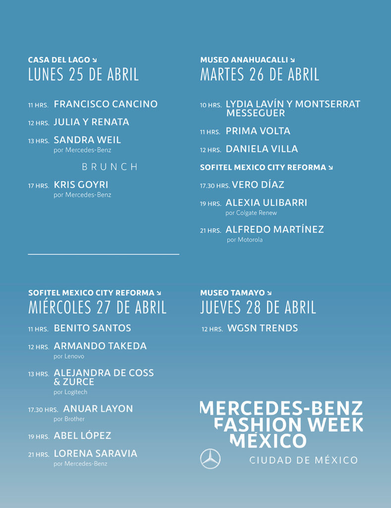 Cartel Mercedes Benz Fashion Week Mx 2022