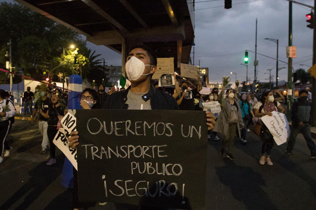 Colapso Línea 12 metro Demonstration In Memory Of Victims Of Mexico City Metro Crash
