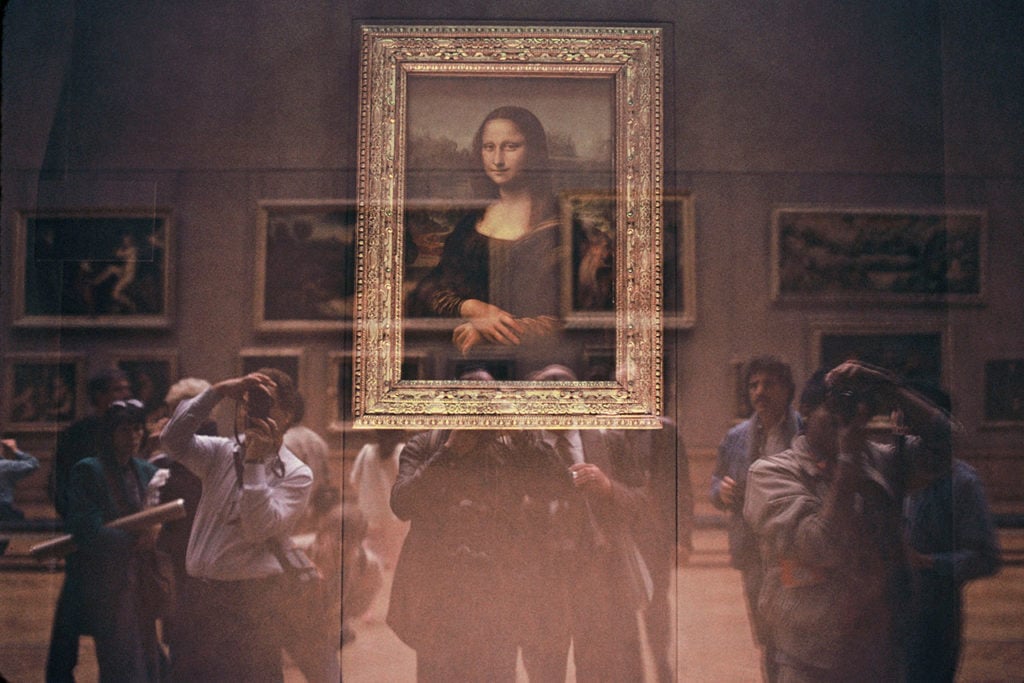 The Mona Lisa At The Louvre Museum, In Paris, France In October, 2001 -