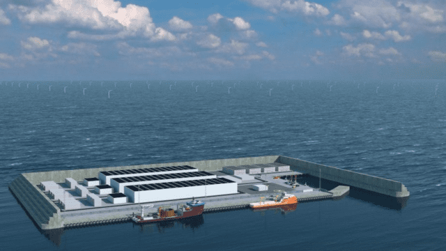 Dinamarca isla de energía mar del Norte