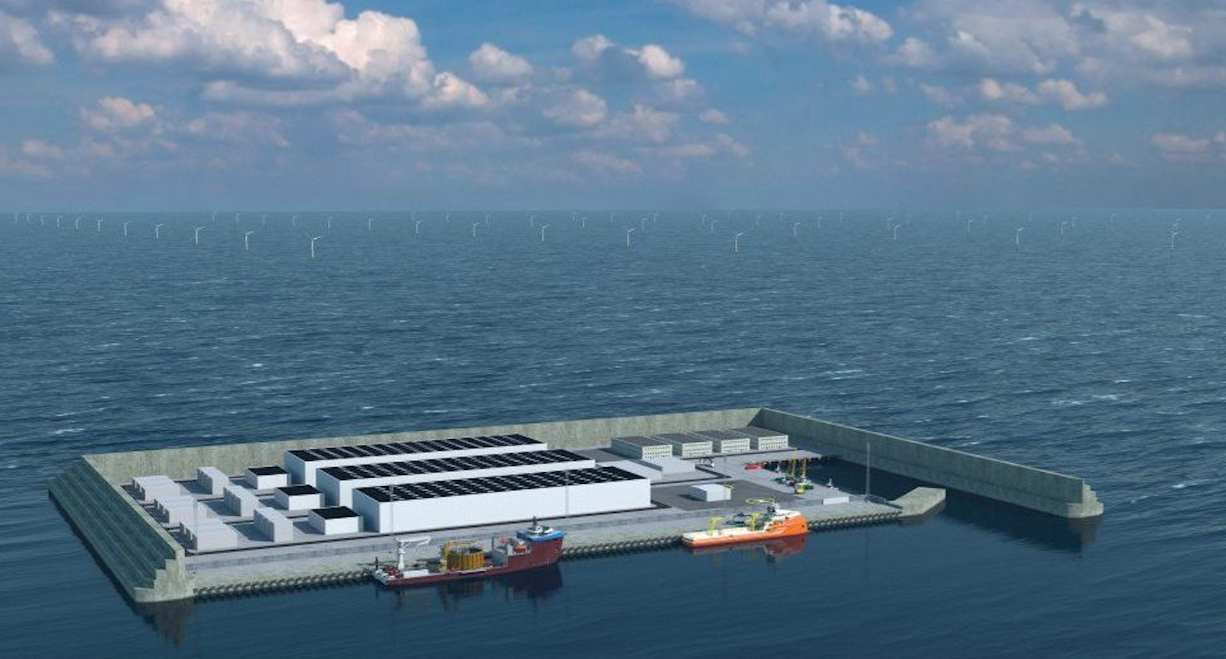 Dinamarca isla de energía mar del Norte