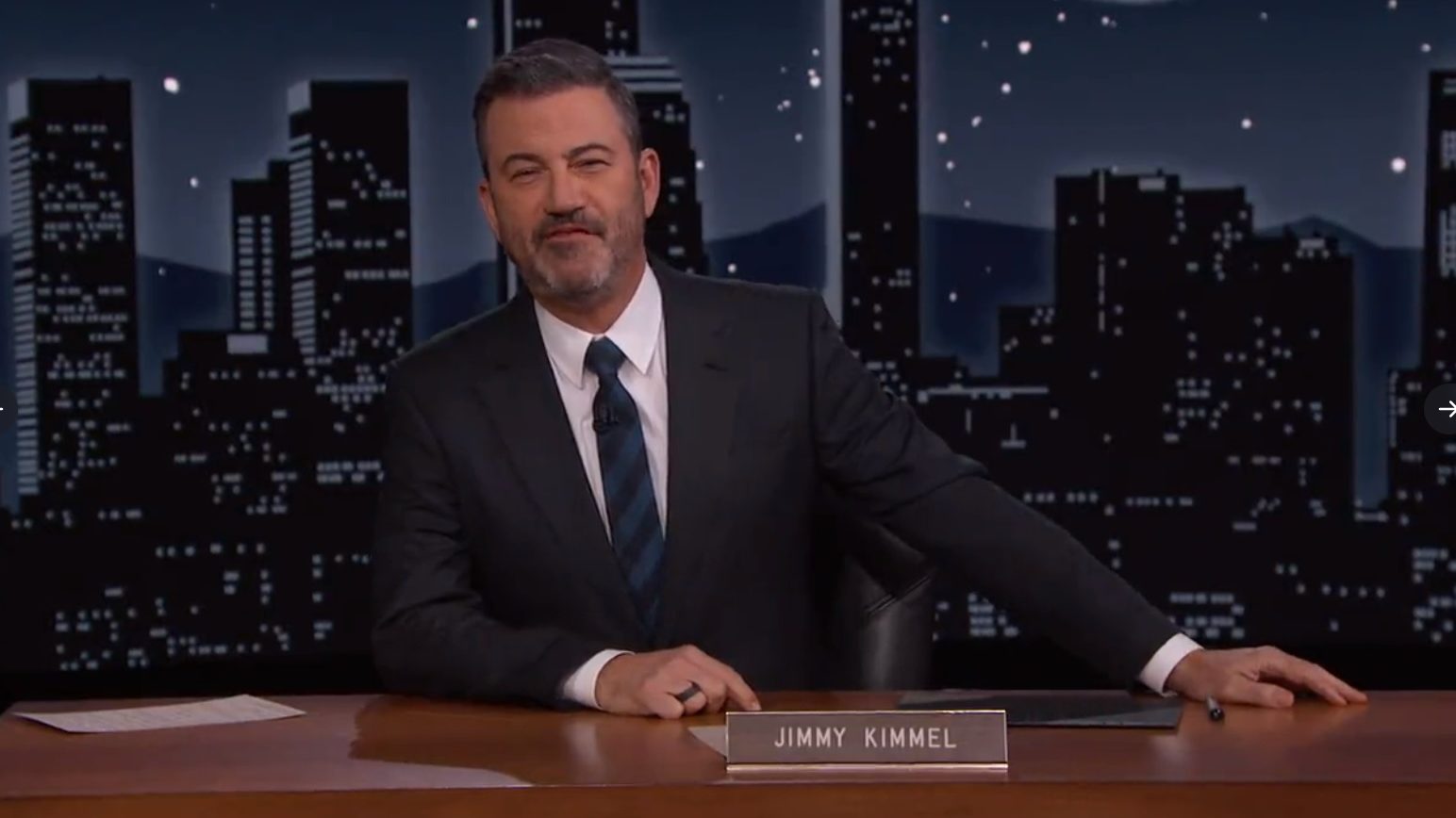 El presentador Jimmy Kimmel. Foto. Twitter.