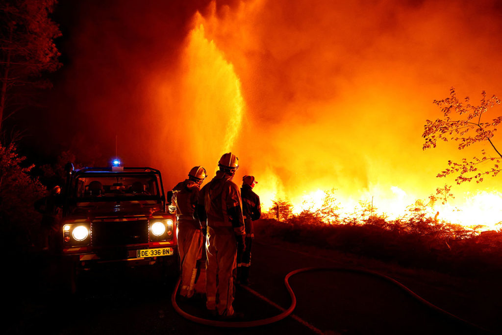 Incendios en el suroeste de Francia