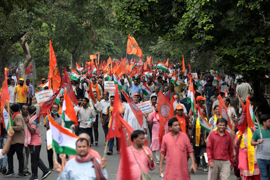 Población Mundial India March against the killing of Kanhaiya Lal in New Delhi