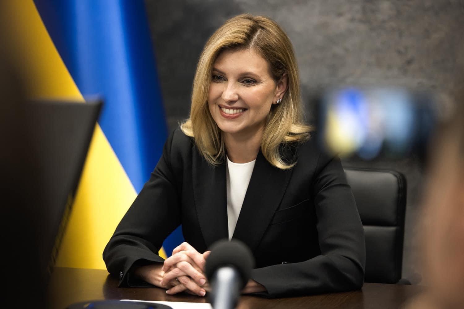 Primera dama de Ucrania lleva a EU los planes de reconstrucción de Zelenski