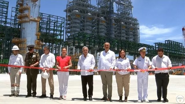 Inauguración de la Refinería Olmeca. Foto: Gobierno de México.