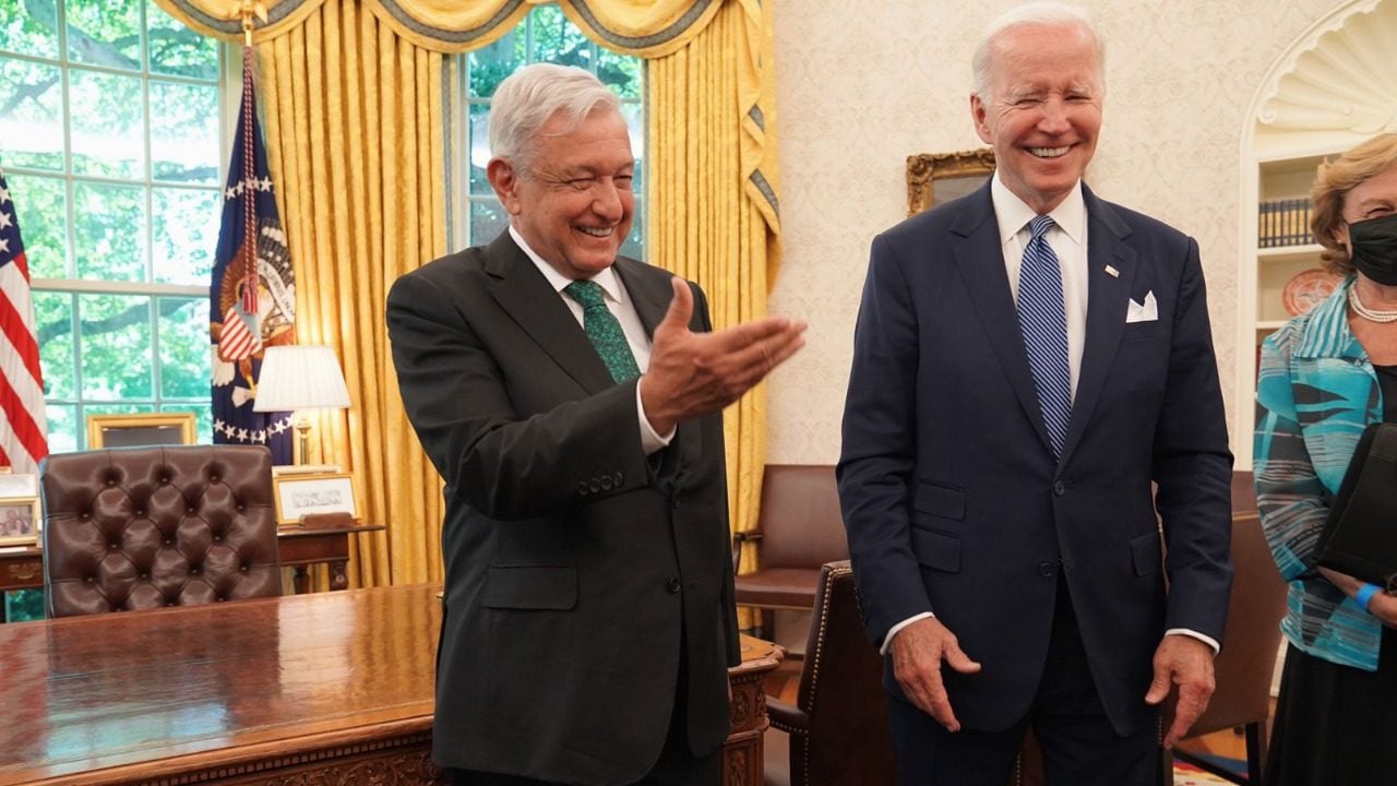 Los presidentes López Obrador y Joe Biden. Foto: Gobierno de México.