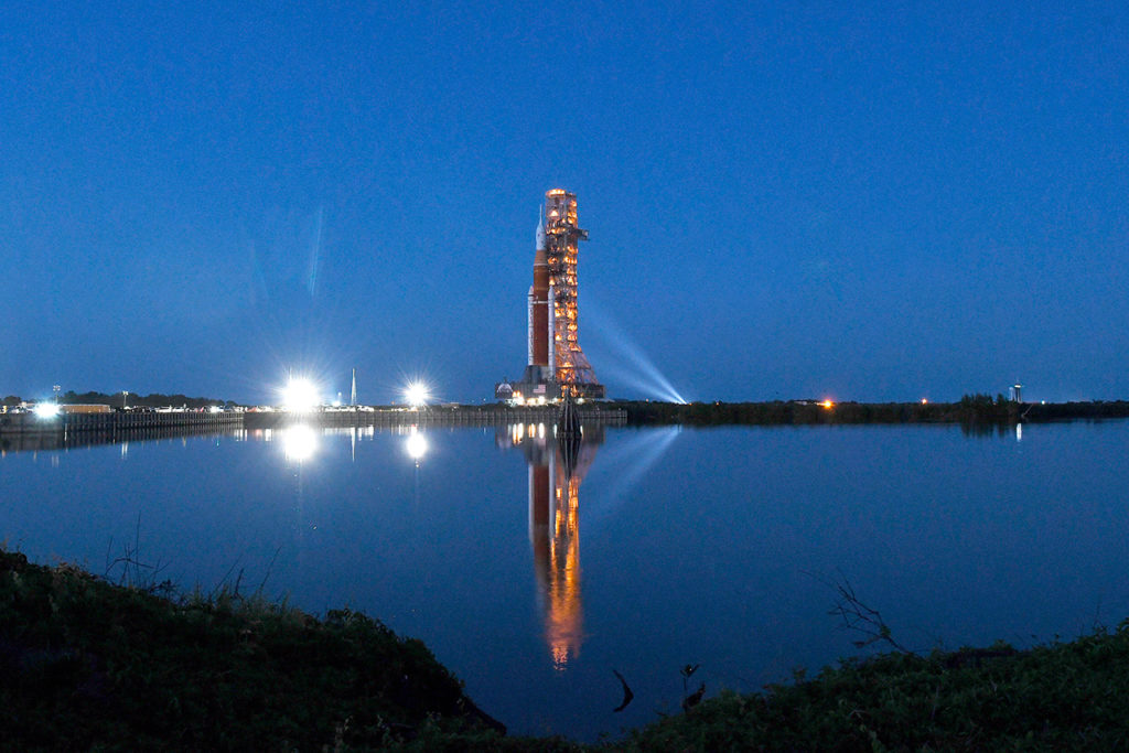 NASA SLS Moon Rocket Rolls Out for Launch Rehearsal ARTEMIS