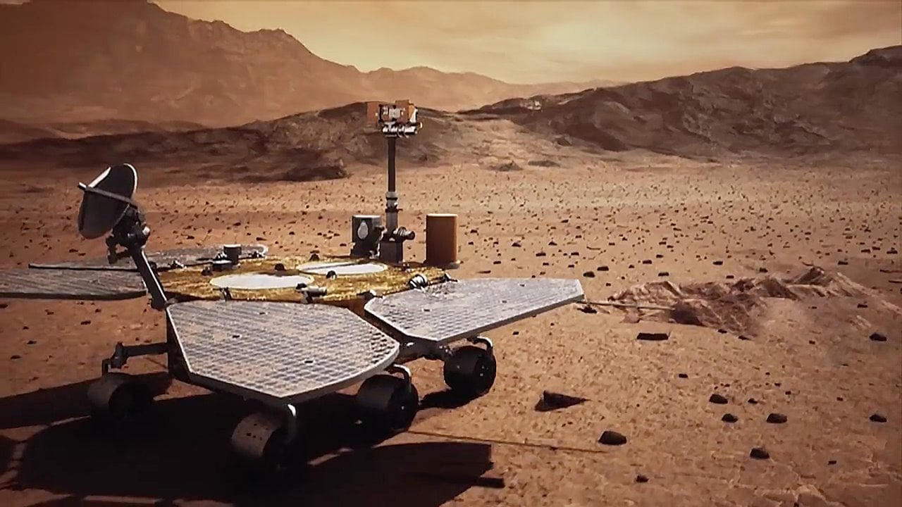 Robot chino Zhurong halla terrenos moldeados por agua en Marte