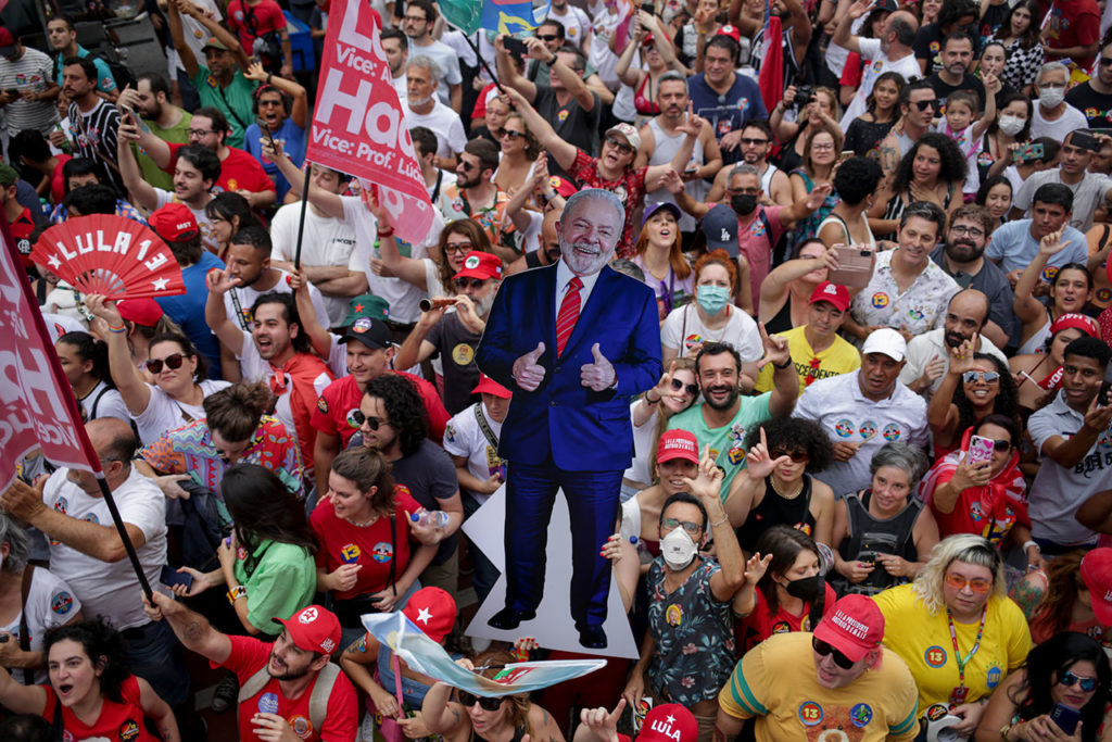 Elecciones en Brasil SAO PAULO, LULA, VICTORY WALK