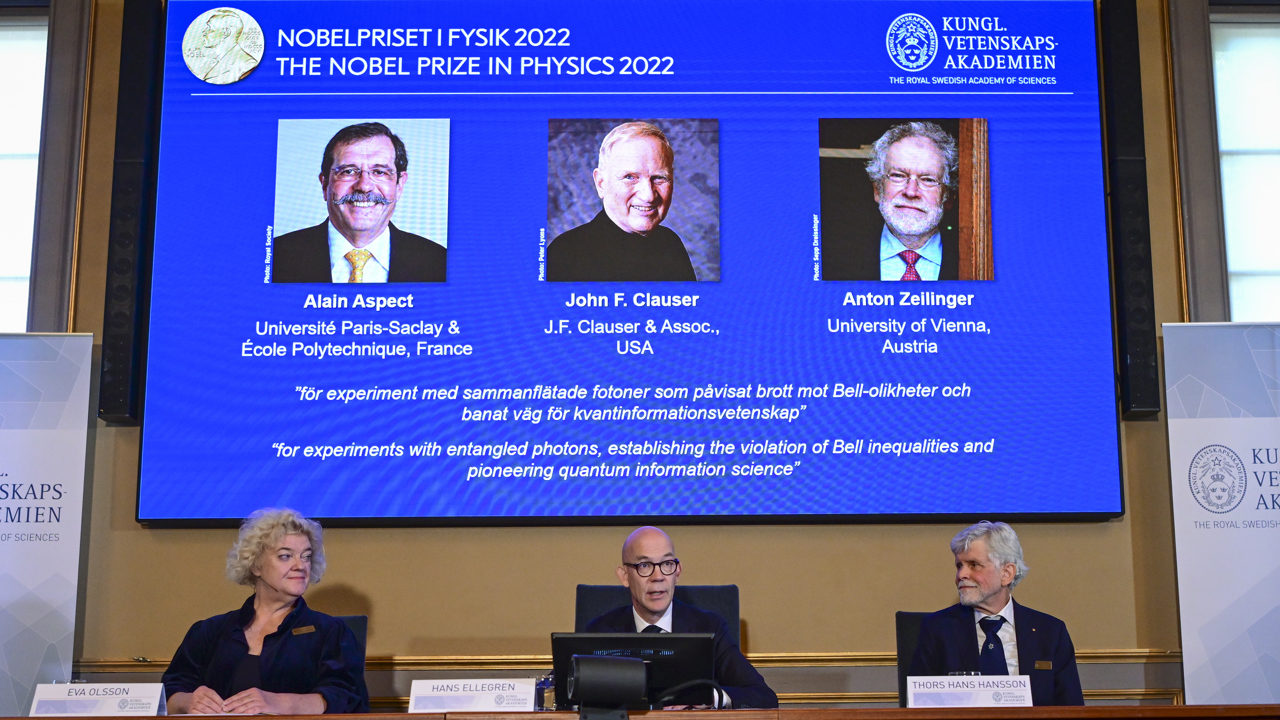 Premio Nobel de Física va para pioneros de tecnologías de la información cuántica