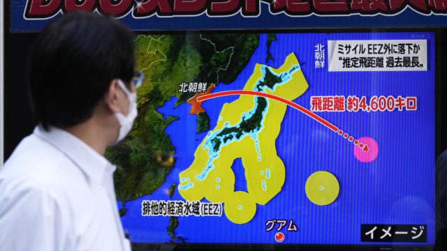 Misil de Corea del Norte que sobrevolo territorio de Japon EU condena dicho acto