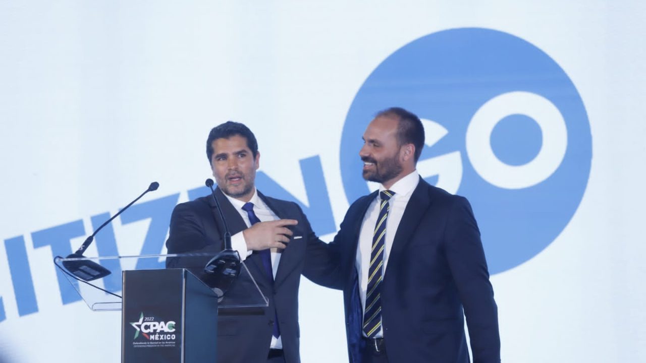 El hijo del presidente de Brasil destapa como candidato presidencial a Eduardo Verástegui
