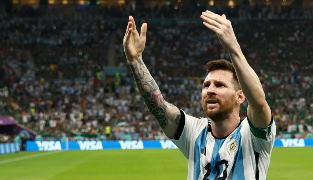 Messi camiseta Argentina Mundial campeón