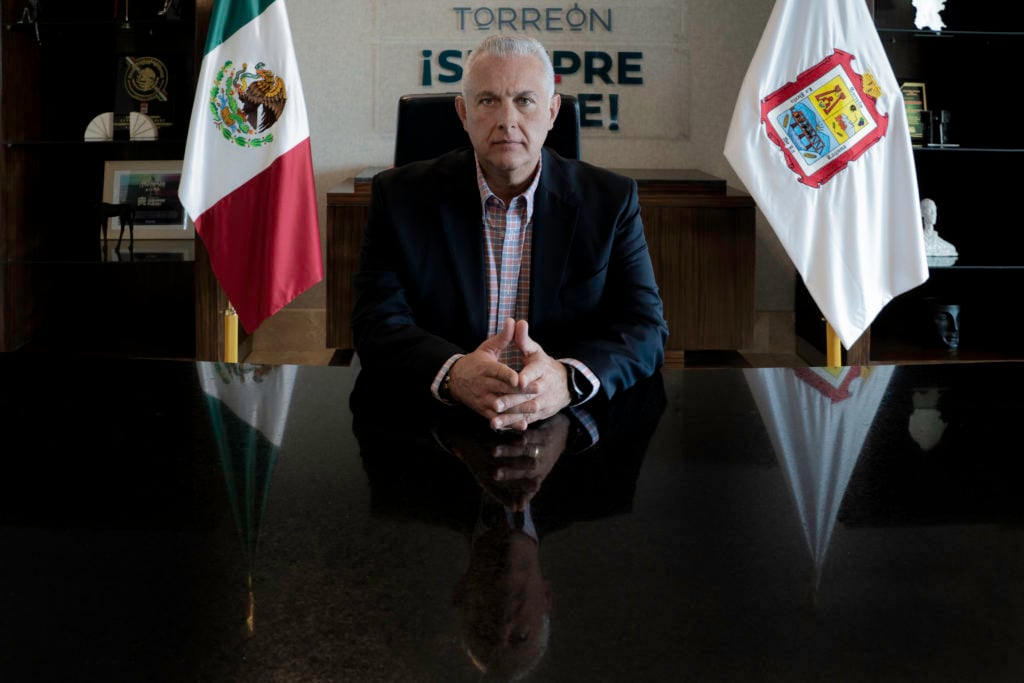 Román Cepeda González, alcalde de Torreón. Foto: Edgar Olivares.