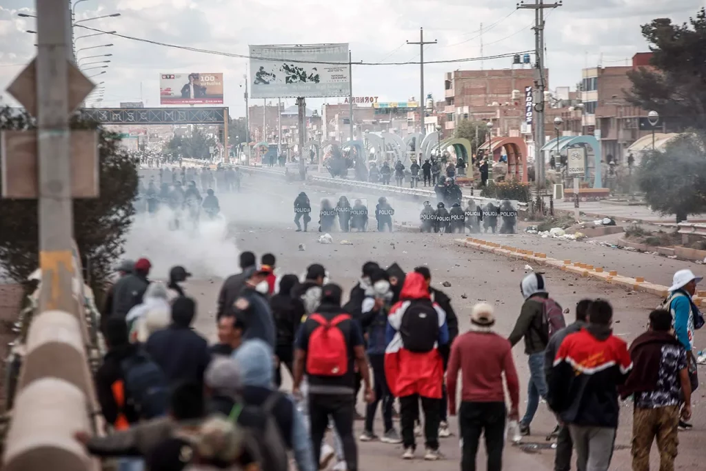 Protestas en Perú Juliaca