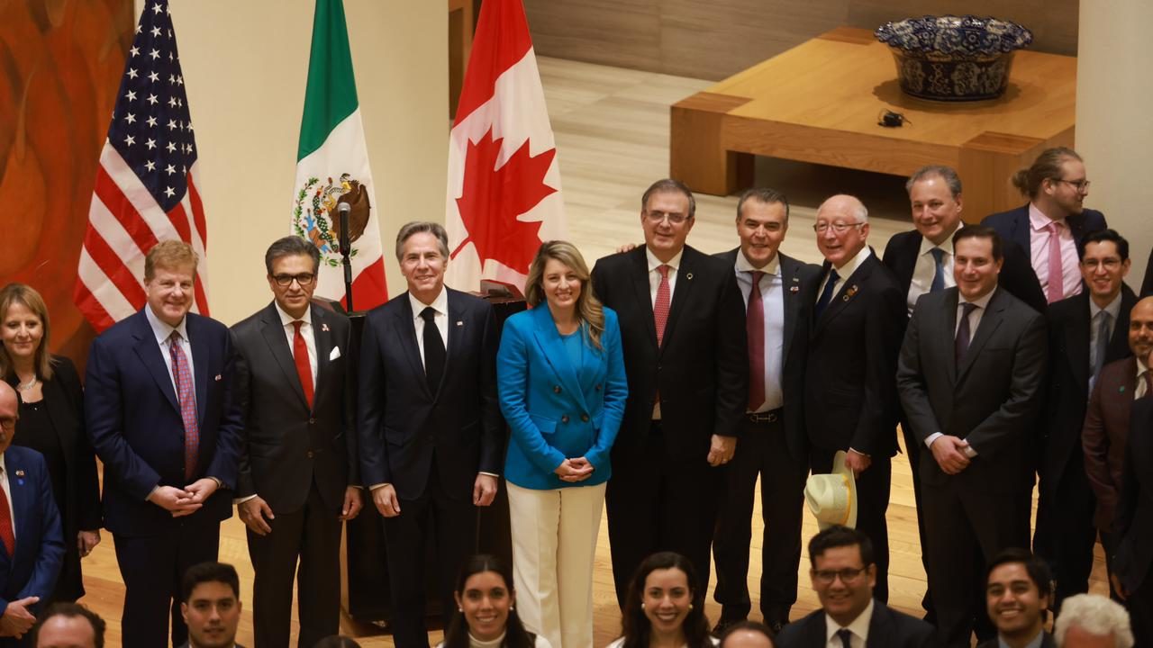Ebrard, Joly y Blinken se reúnen con líderes empresariales de México, EU y Canadá