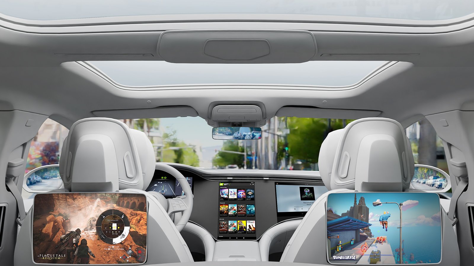 Con esta tecnología tu auto podrá ser una sala de videojuegos móvil