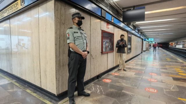 La Guardia Nacional en el Metro. Foto: Metro CDMX.