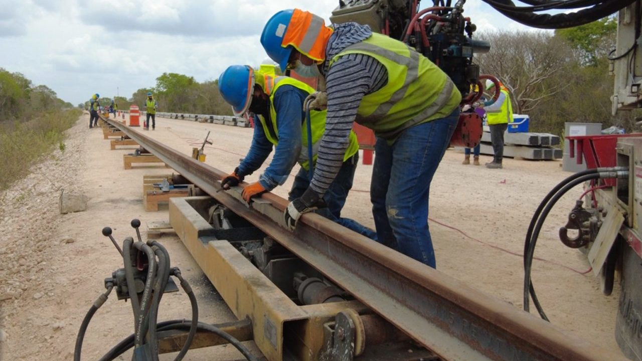 Terminados, 230 kilómetros de la vía férrea del Tren Maya en su tramo 4: ICA