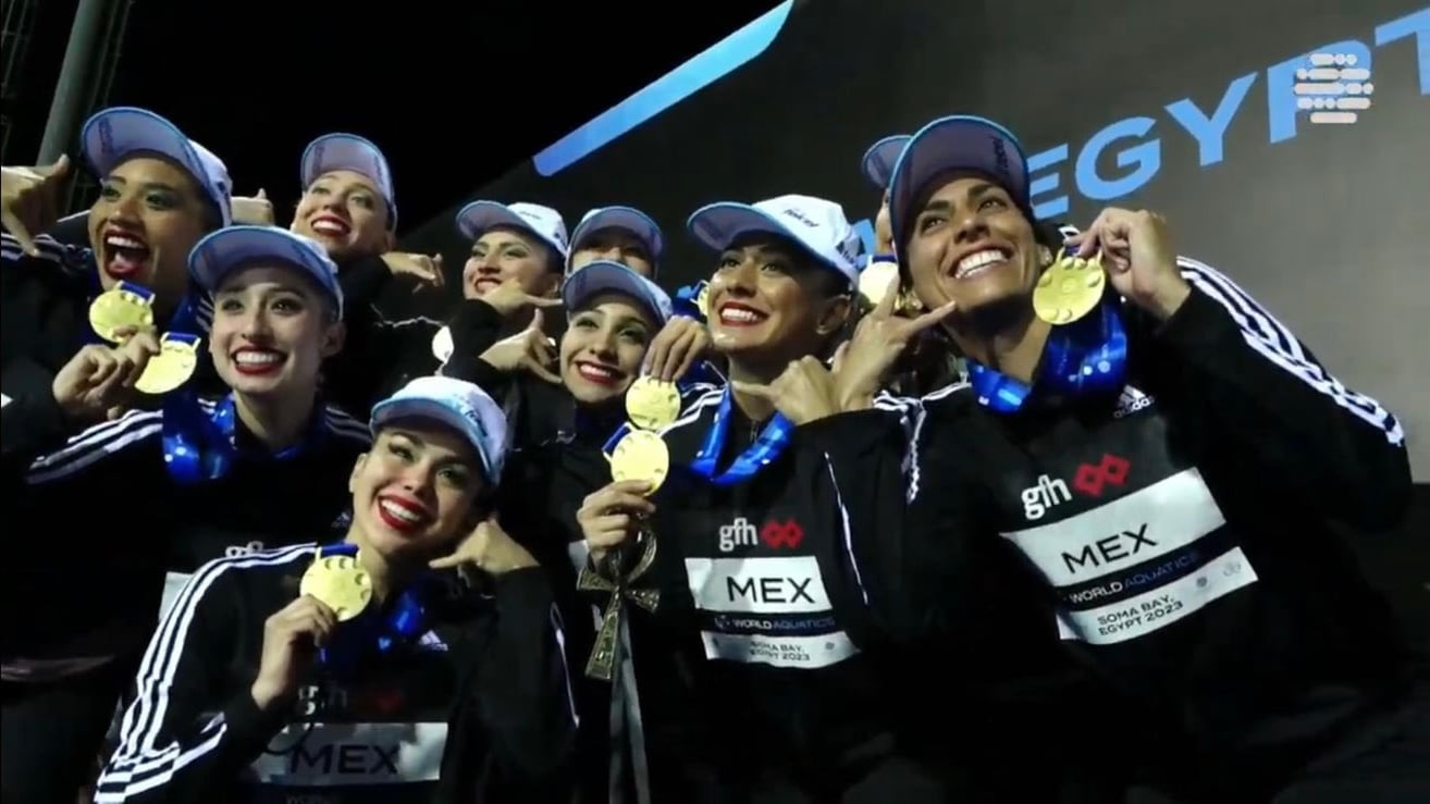 México gana el oro en natación artística en la Copa Mundial