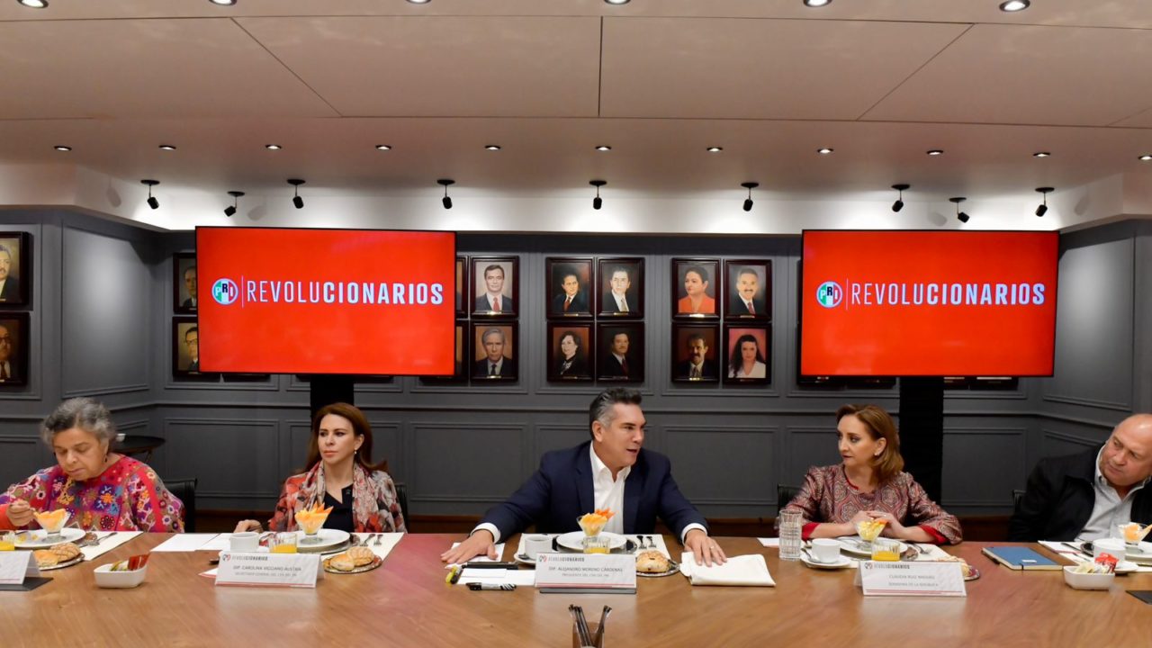 Alejandro Moreno se reúne con los presidenciables del PRI