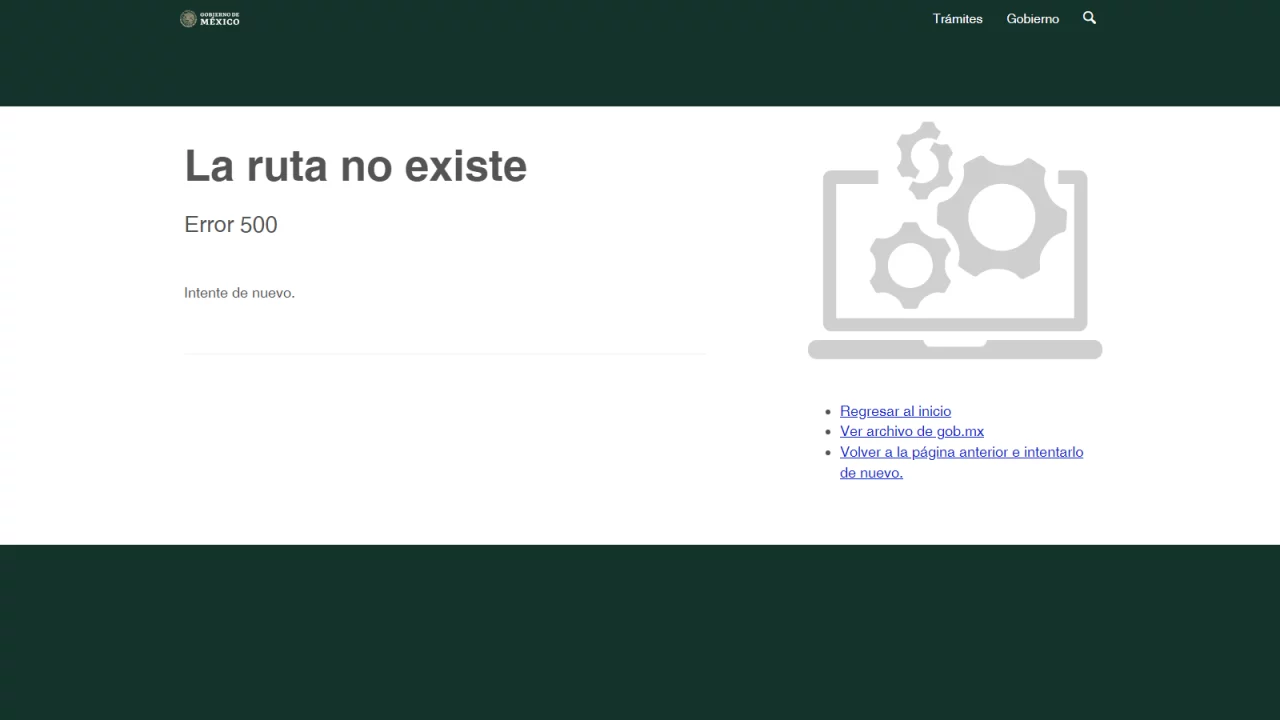 Fallan páginas de internet del gobierno federal