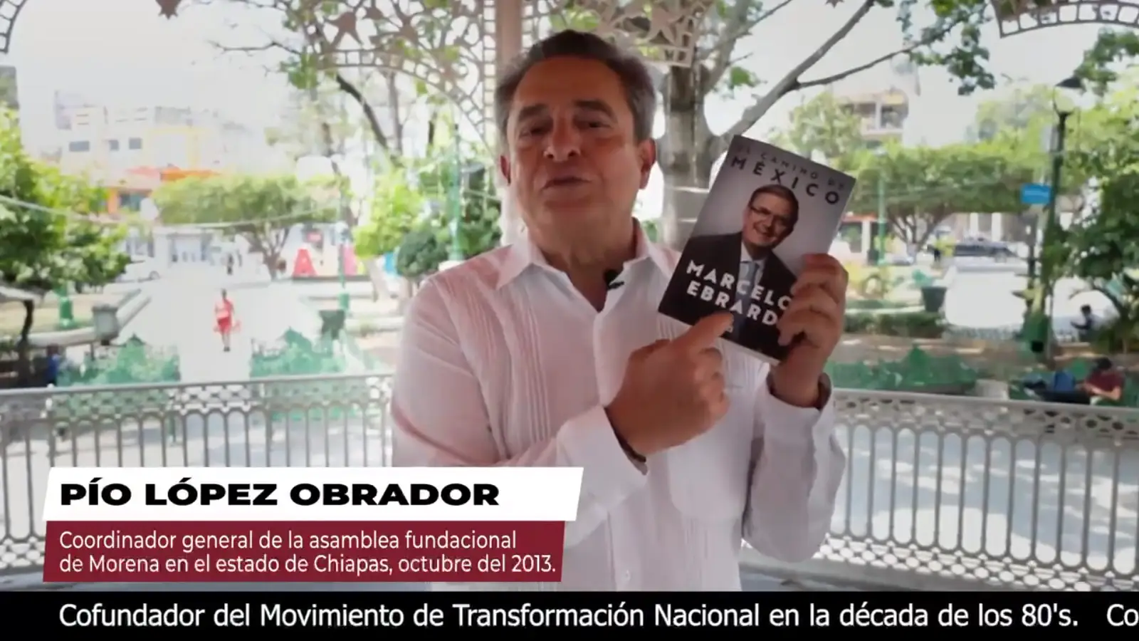 Pío López Obrador se suma a campaña de Ebrard por candidatura presidencial