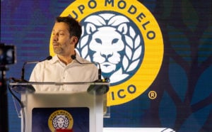 Cassiano de Stefano, CEO de Grupo Modelo, durante la presentación del Informe ASG 2022.