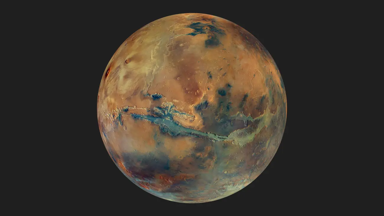 Misión Mars Express celebra 20 años con esta nueva imagen de Marte