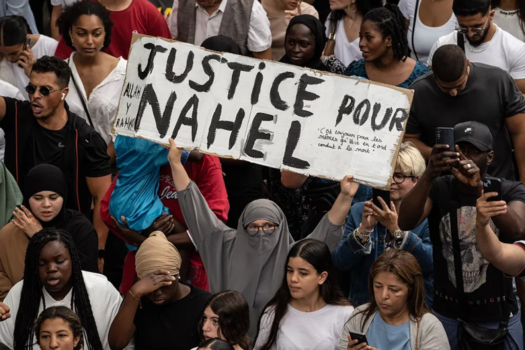 Protestas en Francia por muerte de Nahel