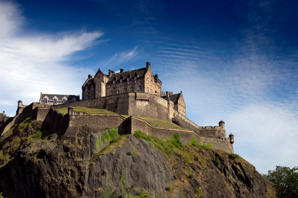 Castillo de Edimburgo, en Reino Unido.