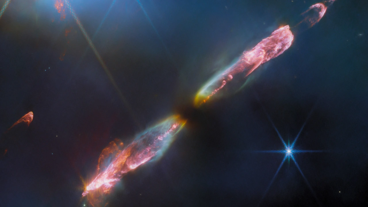 Telescopio James Webb capta flujo supersónico de estrella joven