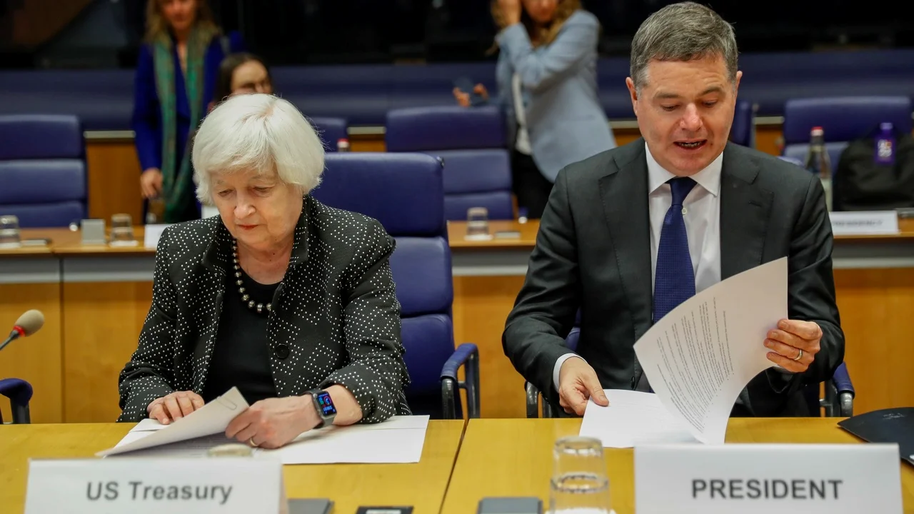 Estados Unidos y Eurogrupo buscan mayor cooperación frente a tensiones globales