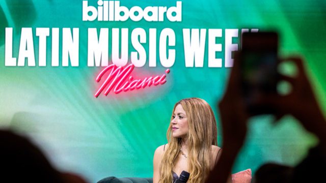 he Superstar Q&A With Shakira' event during the Billboard Latin Music Week Press Conference