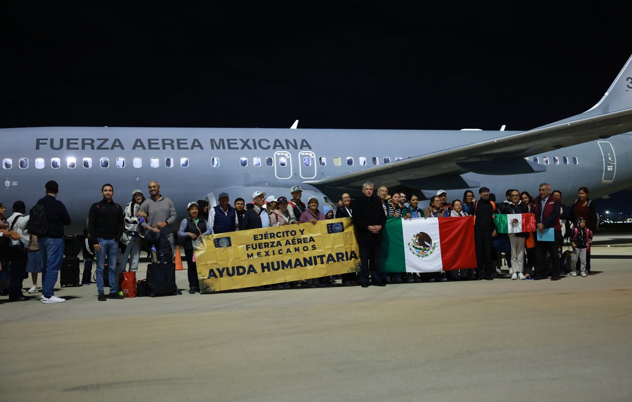 Vuelven 275 mexicanos repatriados desde Israel; ya suman 721 rescatados