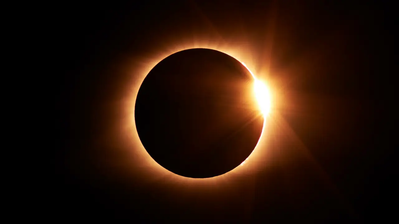¡Así se vio el eclipse solar del 14 de octubre  desde el espacio!