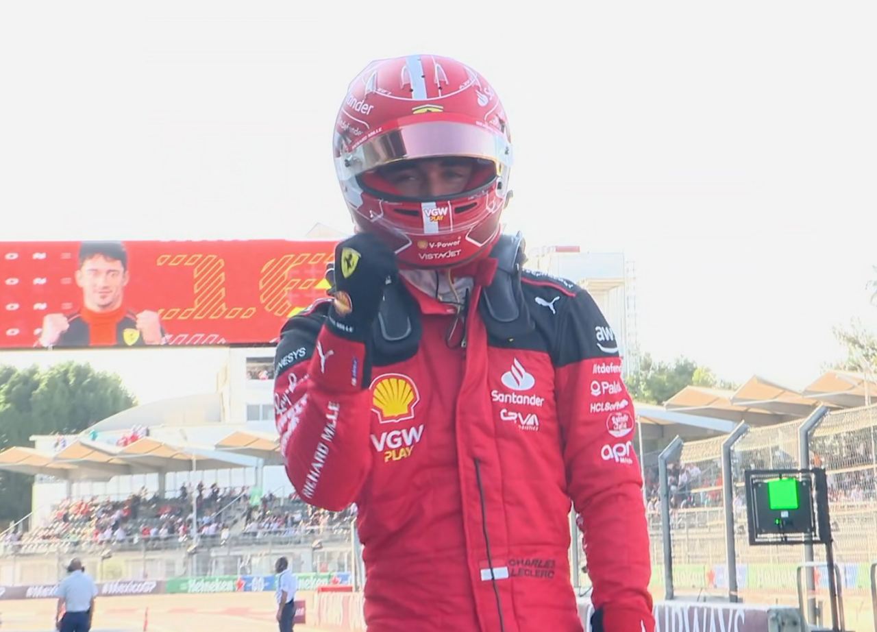 Leclerc vuelve a arrebatarle la ‘pole’ a Verstappen; ‘Checo’ saldrá quinto